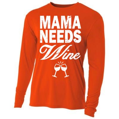 Mama Needs Wine Cooling Performance Long Sleeve Crew