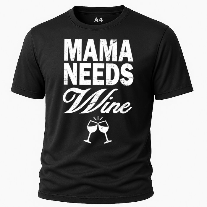 Mama Needs Wine Cooling Performance Crew T-Shirt