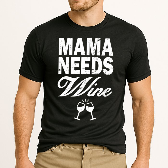 Mama Needs Wine Cooling Performance Crew T-Shirt