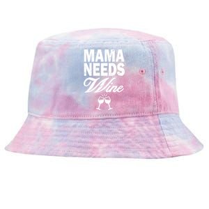 Mama Needs Wine Tie-Dyed Bucket Hat