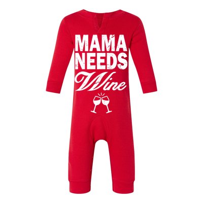 Mama Needs Wine Infant Fleece One Piece