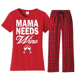 Mama Needs Wine Women's Flannel Pajama Set