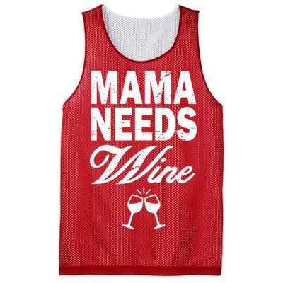 Mama Needs Wine Mesh Reversible Basketball Jersey Tank