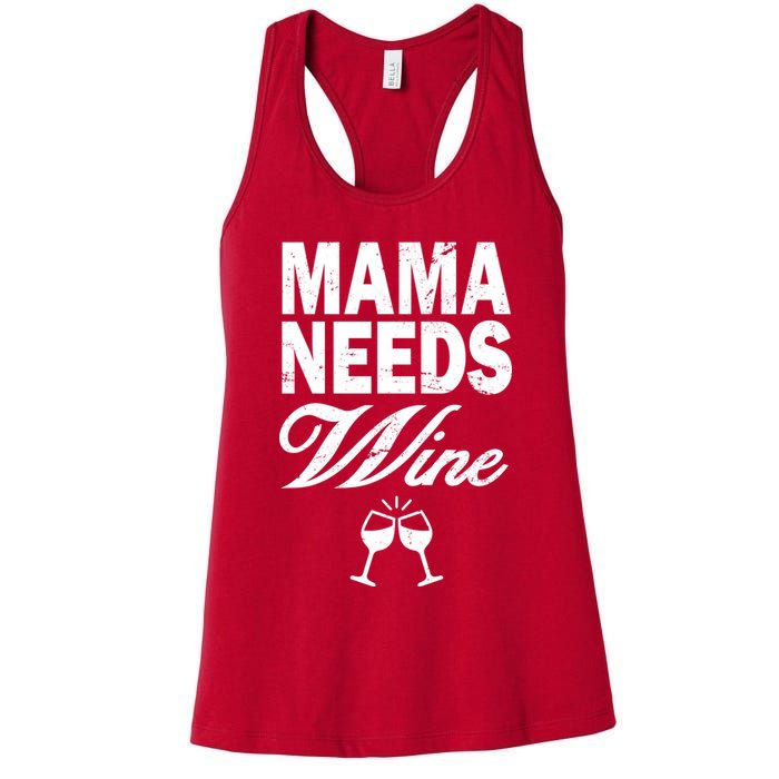 Mama Needs Wine Womens Tank Top