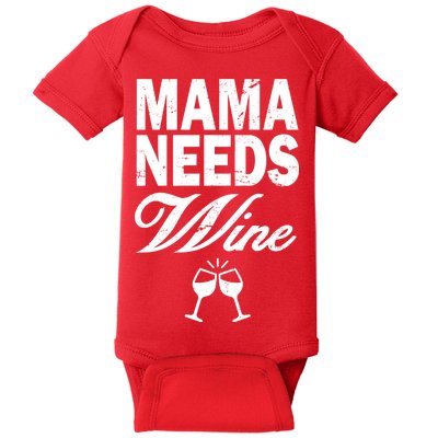 Mama Needs Wine Baby Bodysuit