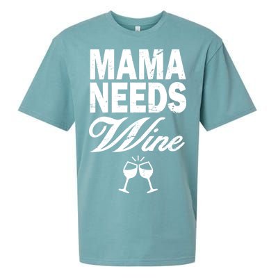 Mama Needs Wine Sueded Cloud Jersey T-Shirt