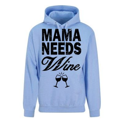 Mama Needs Wine Unisex Surf Hoodie