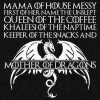 Mama Of House Messy First Of Her Name The Unslept Ladies PosiCharge Tri-Blend Wicking Tank