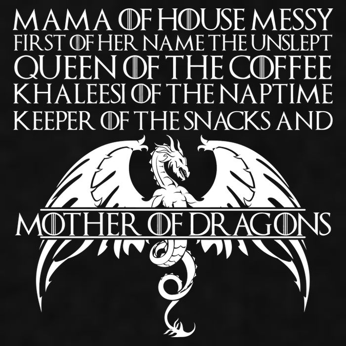 Mama Of House Messy First Of Her Name The Unslept Ladies PosiCharge Tri-Blend Wicking Tank