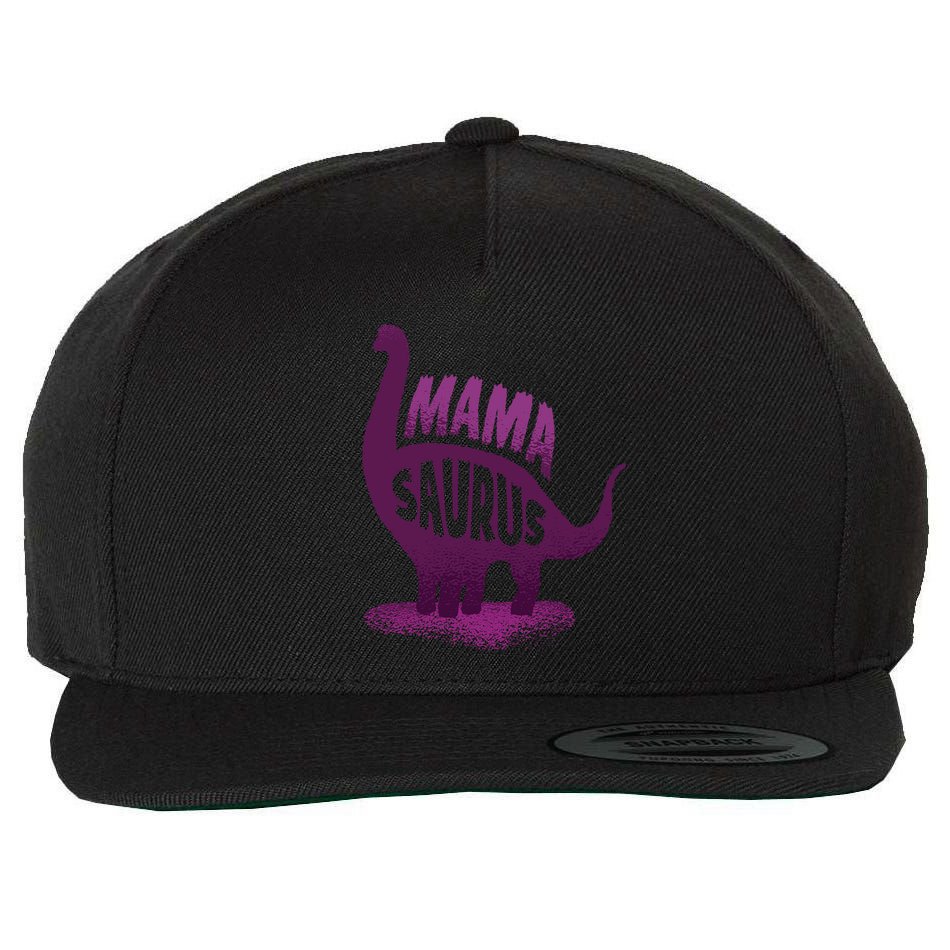 Mama Saurus Wool Snapback Cap