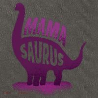 Mama Saurus Cotton Canvas Backpack