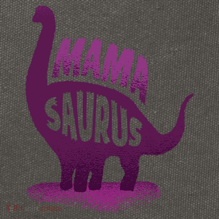 Mama Saurus Cotton Canvas Backpack