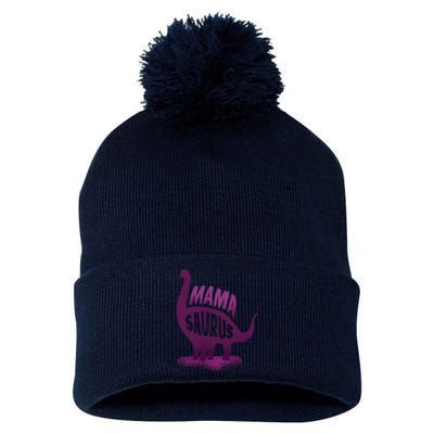 Mama Saurus Pom Pom 12in Knit Beanie