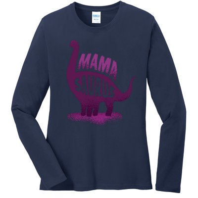 Mama Saurus Ladies Long Sleeve Shirt