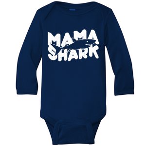 Mama Shark Baby Long Sleeve Bodysuit