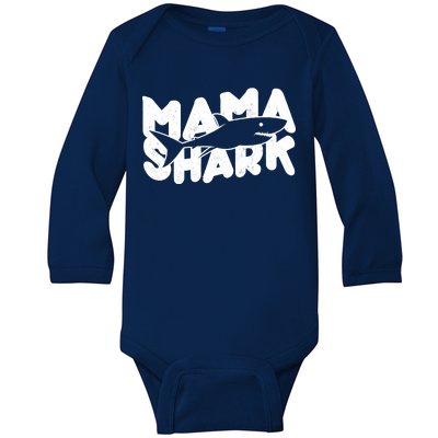 Mama Shark Baby Long Sleeve Bodysuit