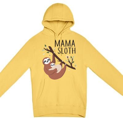 Mama Sloth Premium Pullover Hoodie