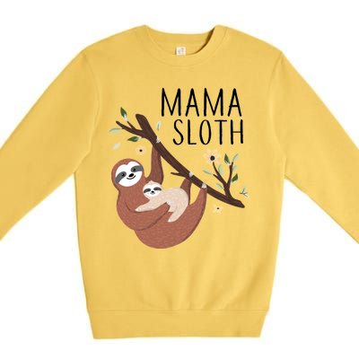 Mama Sloth Premium Crewneck Sweatshirt