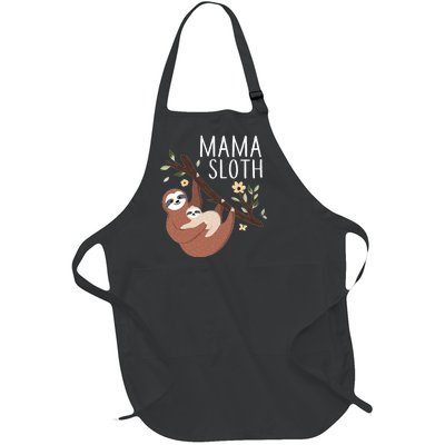 Mama Sloth Full-Length Apron With Pockets