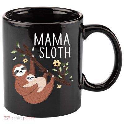 Mama Sloth 11oz C Handle Ceramic Mug