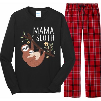 Mama Sloth Long Sleeve Pajama Set