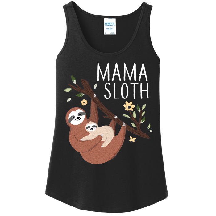 Mama Sloth Ladies Essential Tank