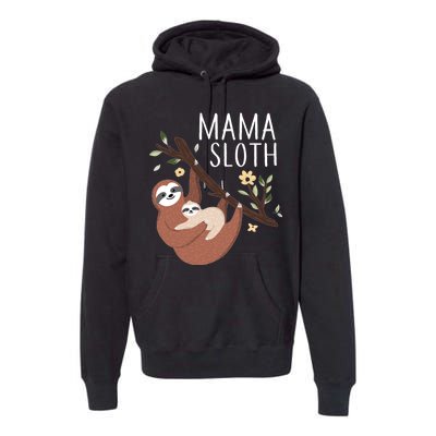 Mama Sloth Premium Hoodie