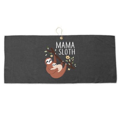 Mama Sloth Large Microfiber Waffle Golf Towel