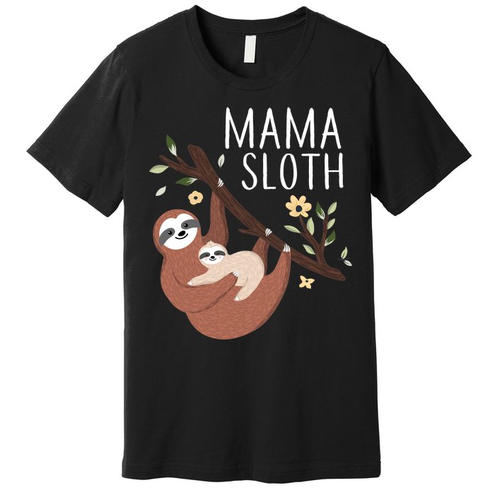 Mama Sloth Premium T-Shirt