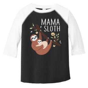 Mama Sloth Toddler Fine Jersey T-Shirt