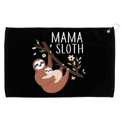 Mama Sloth Grommeted Golf Towel