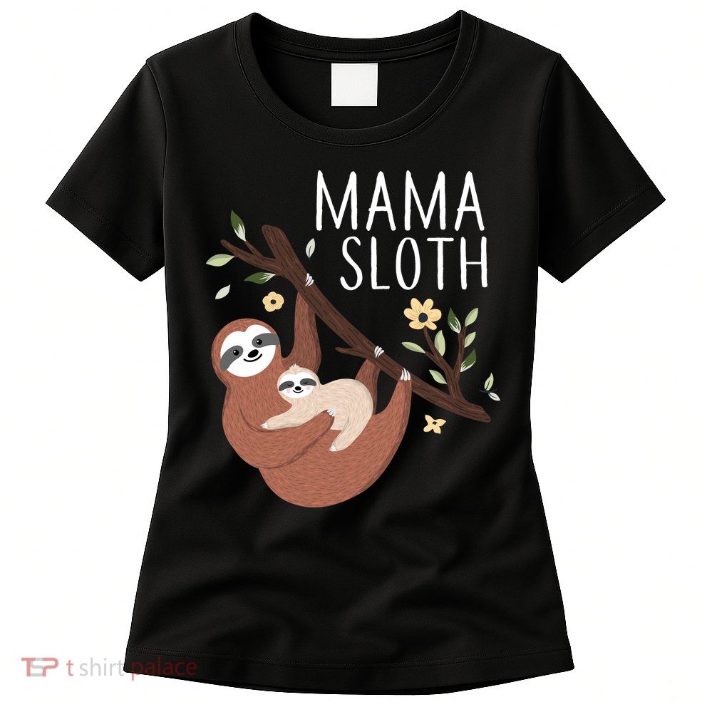Mama Sloth Womens T-Shirt