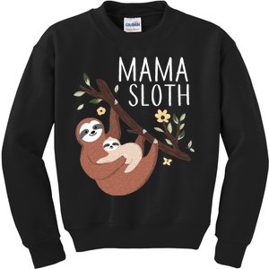 Mama Sloth Kids Sweatshirt