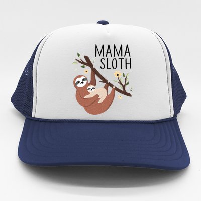 Mama Sloth Trucker Hat