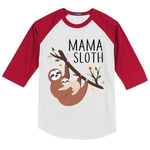 Mama Sloth Kids Colorblock Raglan Jersey