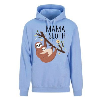 Mama Sloth Unisex Surf Hoodie