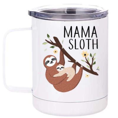 Mama Sloth 12 oz Stainless Steel Tumbler Cup