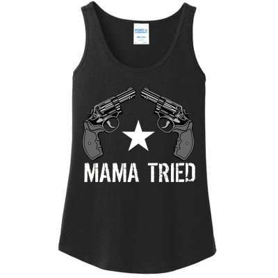 Mama Tried Gun Rights Logo Ladies Essential Tank