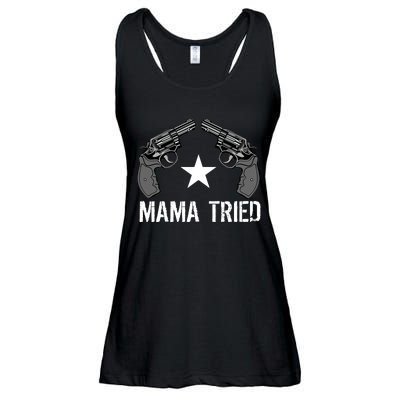 Mama Tried Gun Rights Logo Ladies Essential Flowy Tank