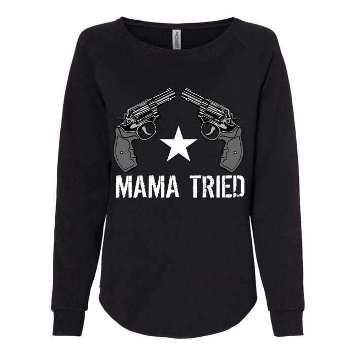 Mama Tried Gun Rights Logo Womens California Wash Sweatshirt