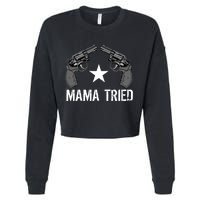 Mama Tried Gun Rights Logo Cropped Pullover Crew