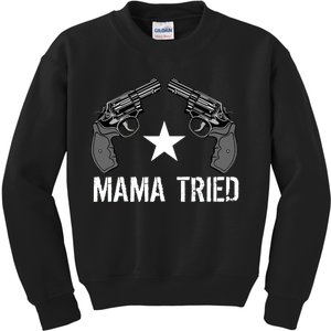 Mama Tried Gun Rights Logo Kids Sweatshirt