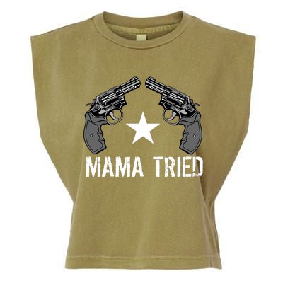 Mama Tried Gun Rights Logo Garment-Dyed Women's Muscle Tee