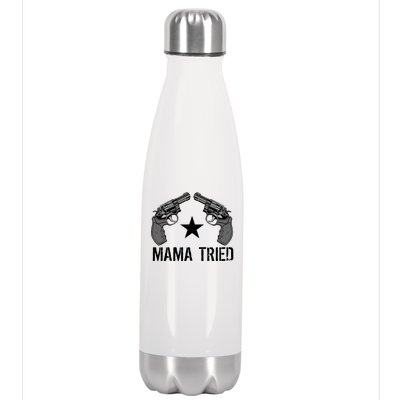 Mama Tried Gun Rights Logo Stainless Steel Insulated Water Bottle