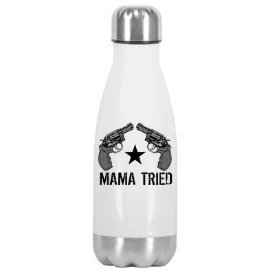 Mama Tried Gun Rights Logo Stainless Steel Insulated Water Bottle