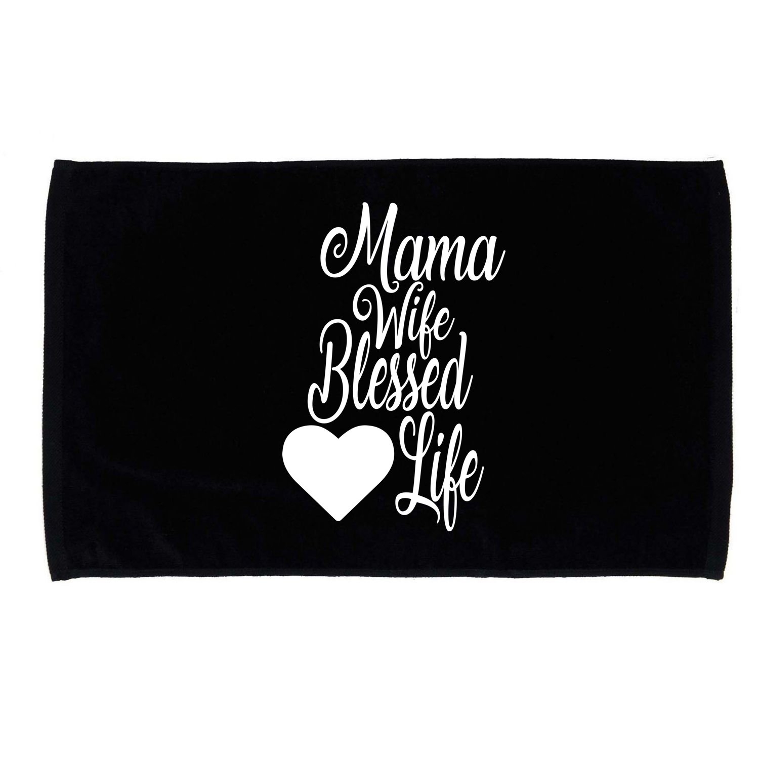 Mama Wife Blessed Life Microfiber Hand Towel