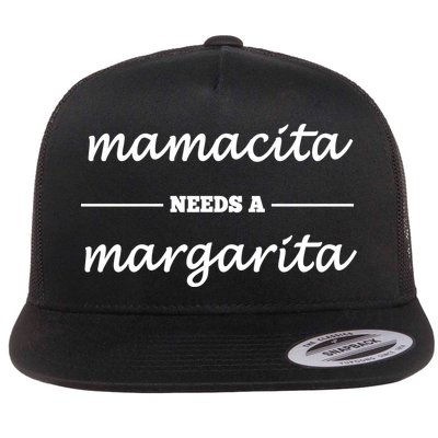 Mamacita Needs A Margarita Flat Bill Trucker Hat