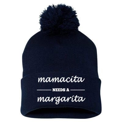 Mamacita Needs A Margarita Pom Pom 12in Knit Beanie