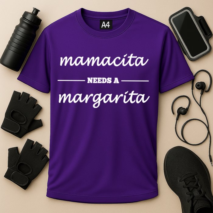 Mamacita Needs A Margarita Cooling Performance Crew T-Shirt