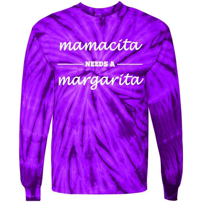 Mamacita Needs A Margarita Tie-Dye Long Sleeve Shirt